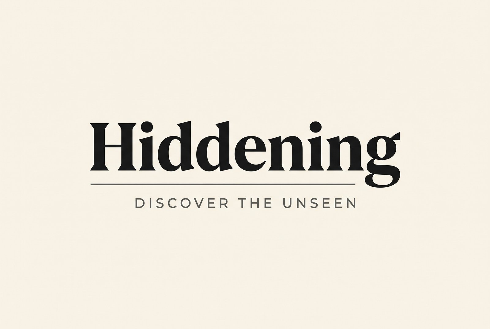 Hiddening — Discover the unseen